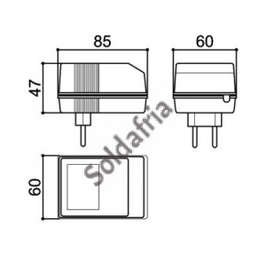 Caixa Patola CF-070 47x60x85mm Caixa Patola CF-070 47x60x85mm